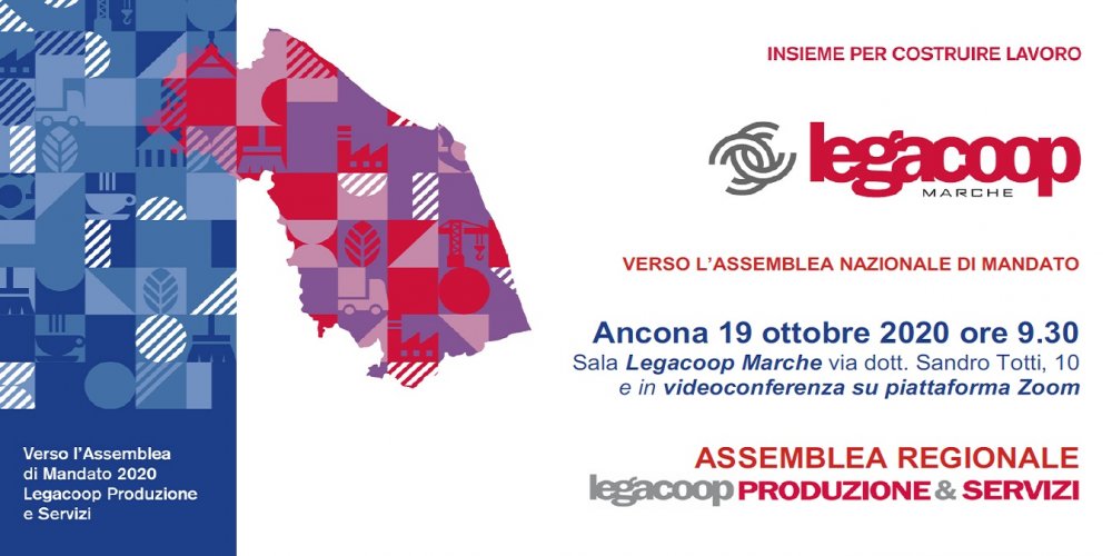 LEGACOOP PRODUZIONE & SERVIZI: ASSEMBLEA REGIONALE IL 19 OTTOBRE