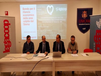 CAMERINO: PRESENTATO BANDO PER NUOVE COOPERATIVE NEL CRATERE SISMA