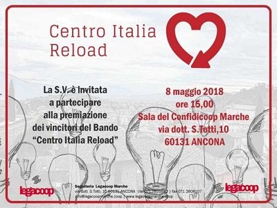 SISMA: PREMIAZIONE VINCITORI BANDO CENTRO ITALIA RELOAD