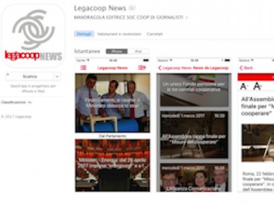 LEGACOOP NEWS, UN'APP PER RIMANERE IN LINEA CON LA COOPERAZIONE