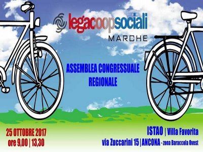 LEGACOOPSOCIALI MARCHE, ASSEMBLEA CONGRESSUALE REGIONALE AD ANCONA